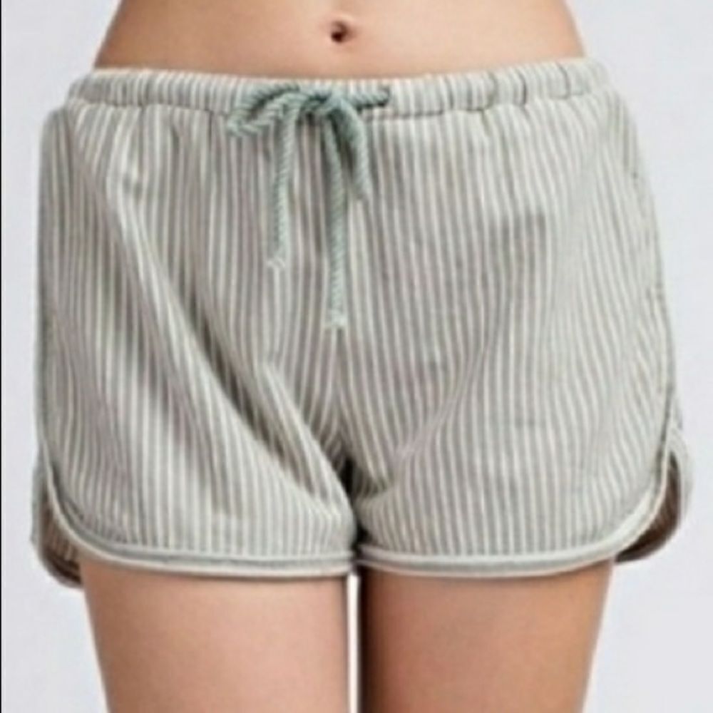 Striped Drawstring Shorts - Picture 5 of 14
